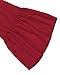 ZANZEA Women's Sexy Off Shoulder Chiffon Lace Ruffle Sleeve Blouse Mini Dress Summer Beach Cover Up Sundress Wine Red S