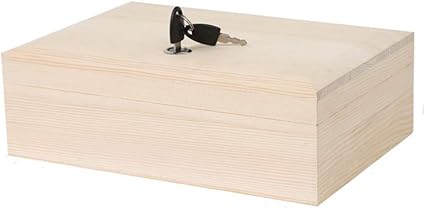 GYZS storage box Caja de Madera con Cerradura Caja de ...