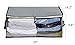 Storage Bag Organizers, Clothing Storage Containers for Clothes, Sweater, Blanket, Pillows, bedding in Bedroom, Closet, 3 Piece Set(Grey)