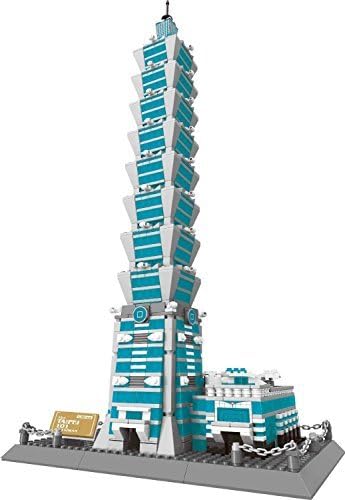 Wange[Wang] The Taipei 101 of Taiwan Building Blocks 1511 pcs Set in Huge Gift Box! World's Great Architecture Series 8019 [Parallel Import Goods]