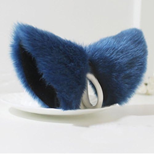 Sexy Cat Fox Long Fur Ears Anime Neko Costume Hair Clip Orecchiette Party's Cosplay(DBK)