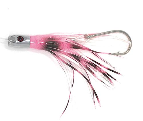 Trolling Fishing Lures Saltwater Tuna Offshore Game Fishing Lure Octopus Skirts trolling Lure mah-mahi Fishing trolling Lure (red, 5inch)