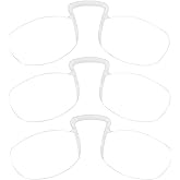 DXYXYO Armless Thin Reading Glasses for Men and Women Mini Lightweight Legless Clip on Nose Readers 3 Pack