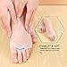 Metatarsal Pads Ball of Foot Cushions for Women Men, Gel Forefoot Pads for Calluses Bunions Morton Neuromas Foot Pain Relief (Beige, White)thumb 4