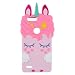 Joyleop Case for ZTE Blade Z Max, ZTE Zmax Pro 2,3D Cartoon Soft Silicone Cute Fun Cover,Kawaii Unique Kids Girls Lady Animal Character Rubber Shockproof Protector for ZTE Sequoia Z982 Pink Unicorn