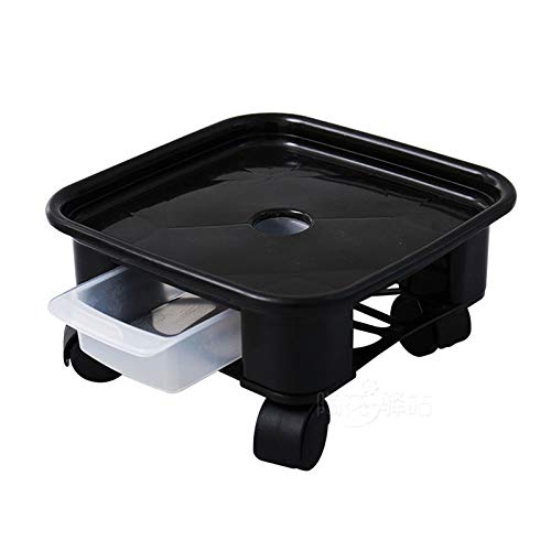 Square Plastic Plant Pot Trolley Large Plant Pot Mover