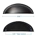 Amazer Cabinet Handle Pulls, Oil Rubbed Bronze Traditional Cabinet & Furniture Knobs Hardware Bin Cup Drawer Handle Pull - 3.07