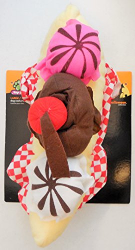 Top Paw Large/X-Large Banana Split Dog Rider Costume