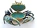 Blue Crab Enameled Jeweled Box, Package Includes a Tropical Magnet