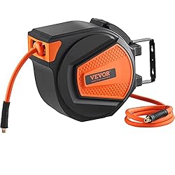 VEVOR Retractable Air Hose Reel, 3/8 IN x 50 FT
