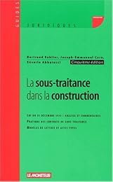 La  sous-traitance dans la construction