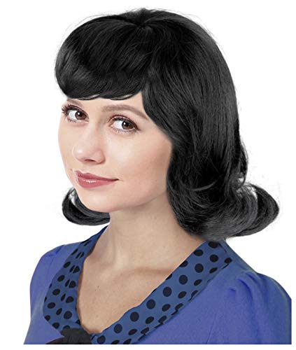 black 50s wig