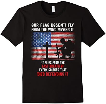 Men's Our Flag Doesn't Fly From T-Shirt Medium Black