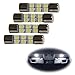 iJDMTOY 4pc White 6-SMD 29mm 6614 LED Replacement Bulbs For Car Sun Visor Flips Vanity Mirror Lights