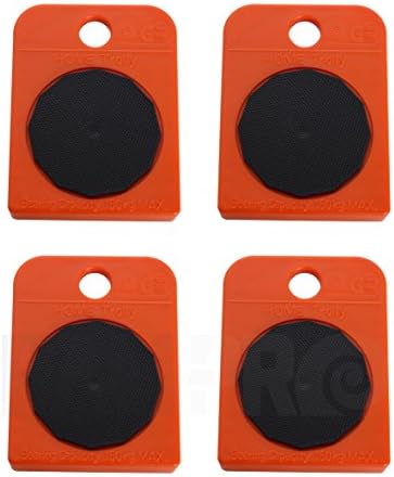 4pc Vanitek Furniture Slider Mover Wheel Rollers Furniture Appliances Easy Roll with Ease Non-Skid Surface 4" x 3"