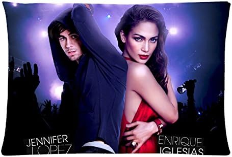 Donnie Steven 2016 New Enrique Iglesias Jennifer Lopez 20X30 Inch Pillow Cover Pillowslips Pillow Cases Bedding