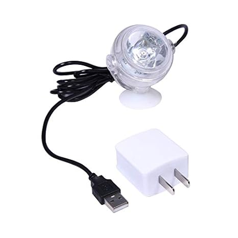 Proyector LED para peces 1w Acuario Acuario sumergible Proyector ...