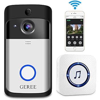 Amazon.com: Video Doorbell, GEREE WiFi Smart Wireless
