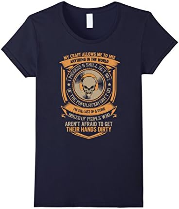 Women's DJ T-shirt Large Navy