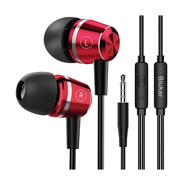 Blukar-Earphones-In-Ear-Headphones-Earphones-with-High-Sensitivity-Microphone-Noise-Isolating-High-Definition-Pure-Sound-for-iPhone-iPod-iPad-MP3-Players-Galaxy-etc Blukar Earphones, In-Ear Headphones Earphones High Sensitivity Microphone - Noise Isolating, High Definition, Pure Sound…