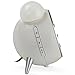 Electrohome Retro Alarm Clock Radio with Motion Activated Night Light and Snooze, Digital AM/FM Radio, Wake-up Light, Dual Alarm, Auto Time Set, Battery Backup, Dimmer, and Temperature Display (CR35W)