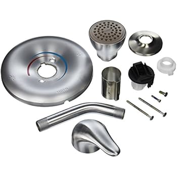 Moen TL182BC Chateau One-Handle Posi-Temp Eco-Performance Shower and Trim, Valve Required, Brushed Chrome