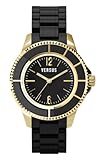 Versus by Versace Women's AL13LBQ709A009 Tokyo Gold Ion-Plated Black Water Resistant Watch