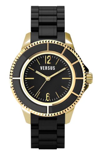 Versus by Versace Women's AL13LBQ709A009 Tokyo Gold Ion-Plated Black Water Resistant Watch