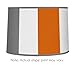 Sweet Jojo Designs Gray and Orange Stripe Lamp Shade