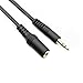 PASOW 3.5mm Stereo Male to Female Extension Audio Cable Cord (15 Feet)