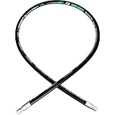 Heroson15611-06-06RW Hydraulic Hose Assembly 3/8 &rdquo;,Hydraulic Hose with Male NPT X Male NPT,4785PSI,12 &rdquo;Long,Black
