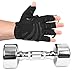 Gym Gloves Protect Your Hands & Improve Your Grip Weightlifting Grips (Black, Medium)