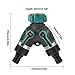 UNIFUN Hose Splitter, Way Water Splitter, Metal Body with 10 Free Washers and Free Garden Hose Connector (2 Way)