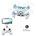 Mini Drone with Camera Live Video, EACHINE E10W Wifi FPV Mini Quadcopter with HD Camera Selfie Pocked Drone RTF - 3D Flip, APP Control, Headless mode, One-key Return, LED Lights