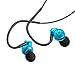 G-CORD (TM) Premium Stereo Sound Wired Headphones for Android iOS and Windows Devices (Black in Blue)