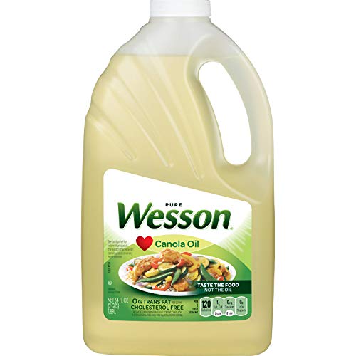 Wesson Pure Canola Oil, 64 Oz (Pack of 9)