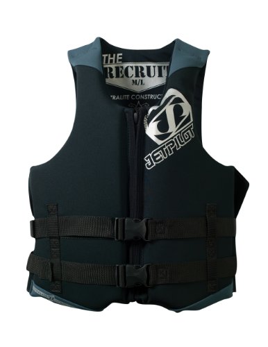 JetPilot Neoprene Recruit Neo Vest (Black, X-Small/Small)