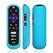 [2-Pack] AKWOX Replacement TCL Roku RC280 Remote Case - Light Weight [Anti Slip] Silicone Shockproof Protective Cover Case Only for Roku 3600R / TCL Roku RC280 TV Remote with Lanyard (Blue)