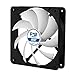 ARCTIC F12 PWM PST - 120 mm PWM PST Case Fan with PWM Sharing Technology (PST), Very quiet motor, Computer, Fan Speed: 230-1350 RPM - Black/White