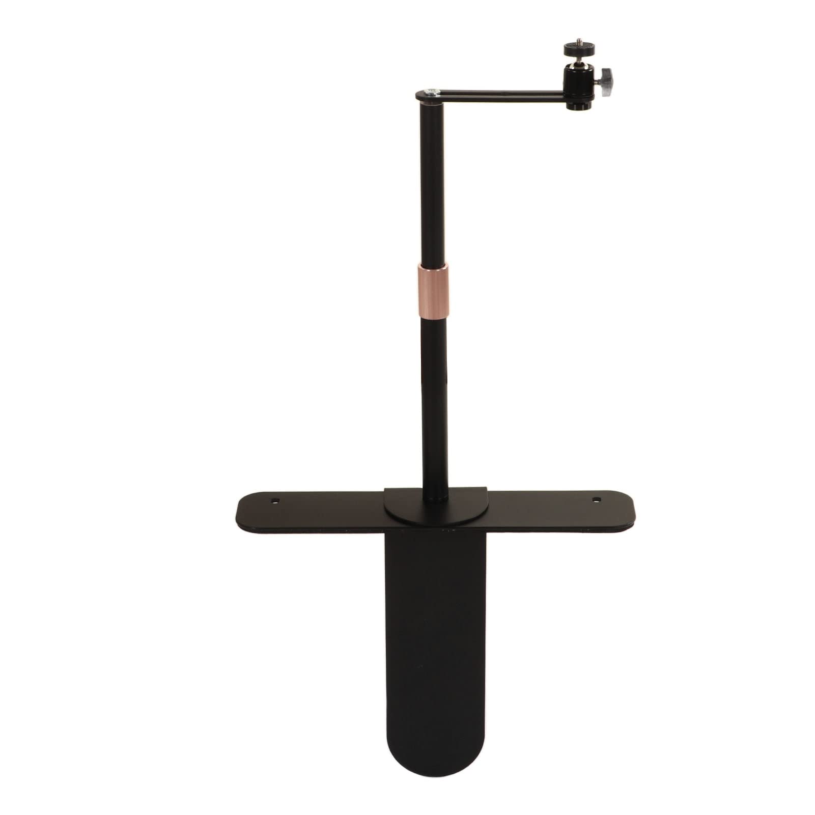 Projector Stand Bedside Sofa Stand, 360 Degree Freely Rotating Bedside Sofa Desk Wall Projector Stand, Metal Structure, Pluggable Stable Base for Home Office (Black)