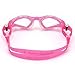 Aqua Sphere Moby Junior Swim Goggles with Clear Lens (Pink/White). UV Protection Anti-Fog Swimming Goggles for Kids