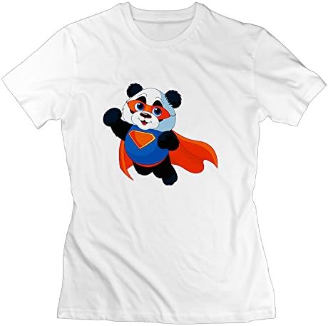 Super Panda Women's Neck Shirt Men Short Sleeve Shirt