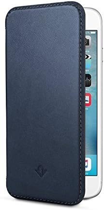 Twelve South SurfacePad for Apple iPhone 6/6s, midnight blue | Ultra-slim luxury leather cover + display stand