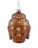 C Co-op India Buddha Head Hanging Christmas Ornament (Bronze)