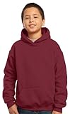 Gildan Big Boys' Heavy Blend Rib Knit Hooded Pocket Sweatshirt