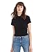 Simple Retro Women's Cotton Short Sleeve Round Neck Crop Top