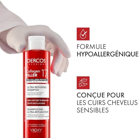 Dercos Shampooing Ultra-Réparateur Collagen 17 Anti-Casse 200ml