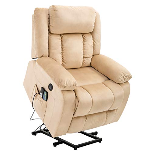 Mecor Power Lift Chair, Lift Recliner for Elderly,Fleece Massage