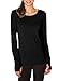 Yucharmyi Women's Backless Shirts Long Sleeve Active Shirts Women Long Sleeve Outdoor Shirts Long Sleeve Thumb Shirts Jersey Cut Out Loose Fitting T Shirt Long Sleeve Workout Blouse (Black, L)