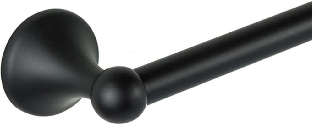 4-Piece Bathroom Hardware Accessory Set With 18" Towel Bar - Matte Black: Home & Kitchen